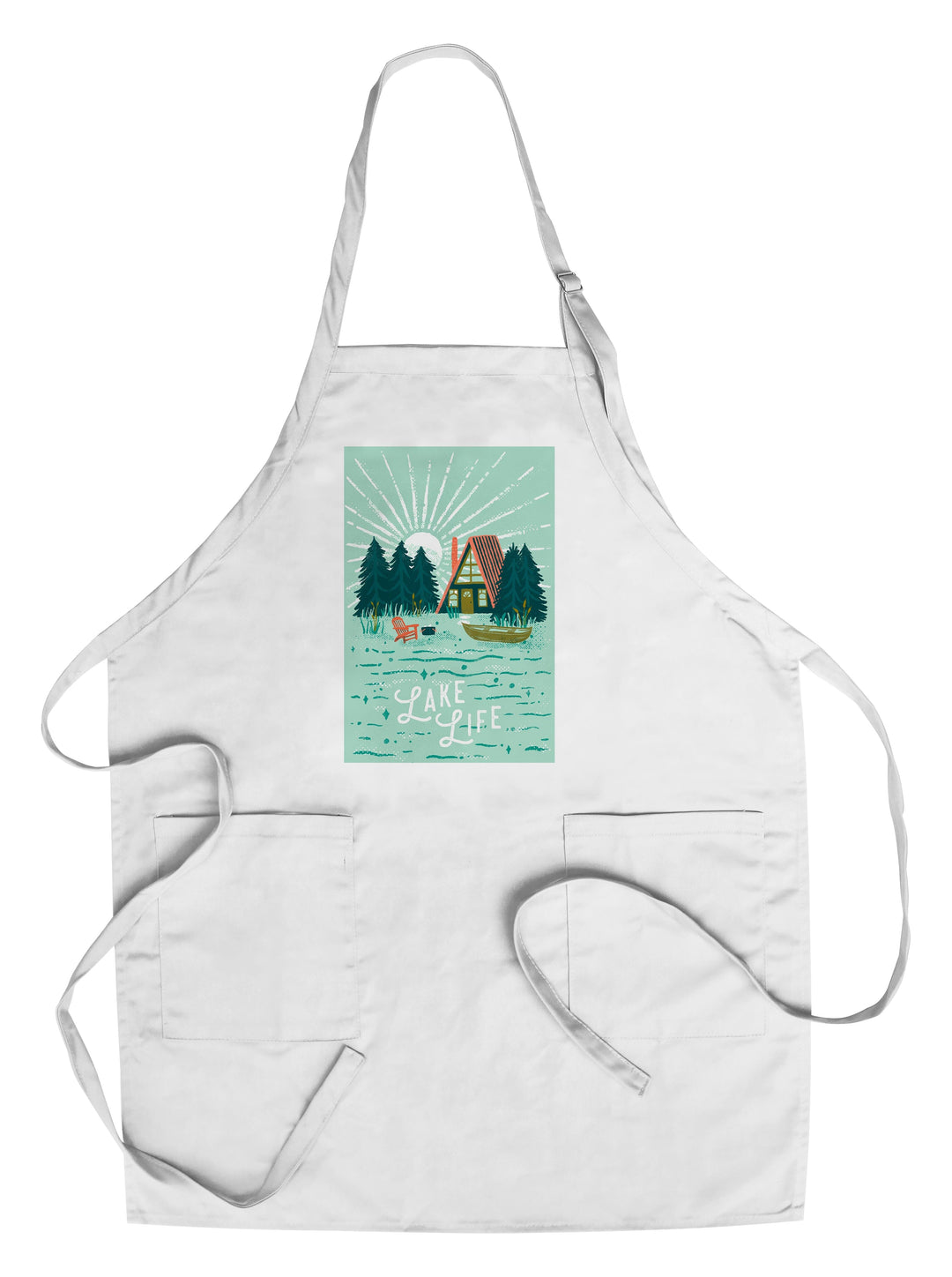 Lake Life Series, Lake Life, Organic Cotton Kitchen Tea Towels Kitchen Lantern Press Cotton Towel 