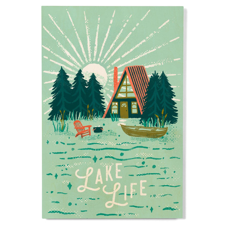 Lake Life Series, Lake Life, Wood Signs and Postcards - Lantern Press