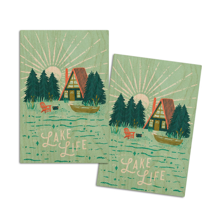 Lake Life Series, Lake Life, Wood Signs and Postcards - Lantern Press