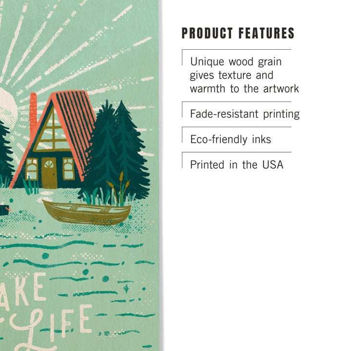 Lake Life Series, Lake Life, Wood Signs and Postcards - Lantern Press