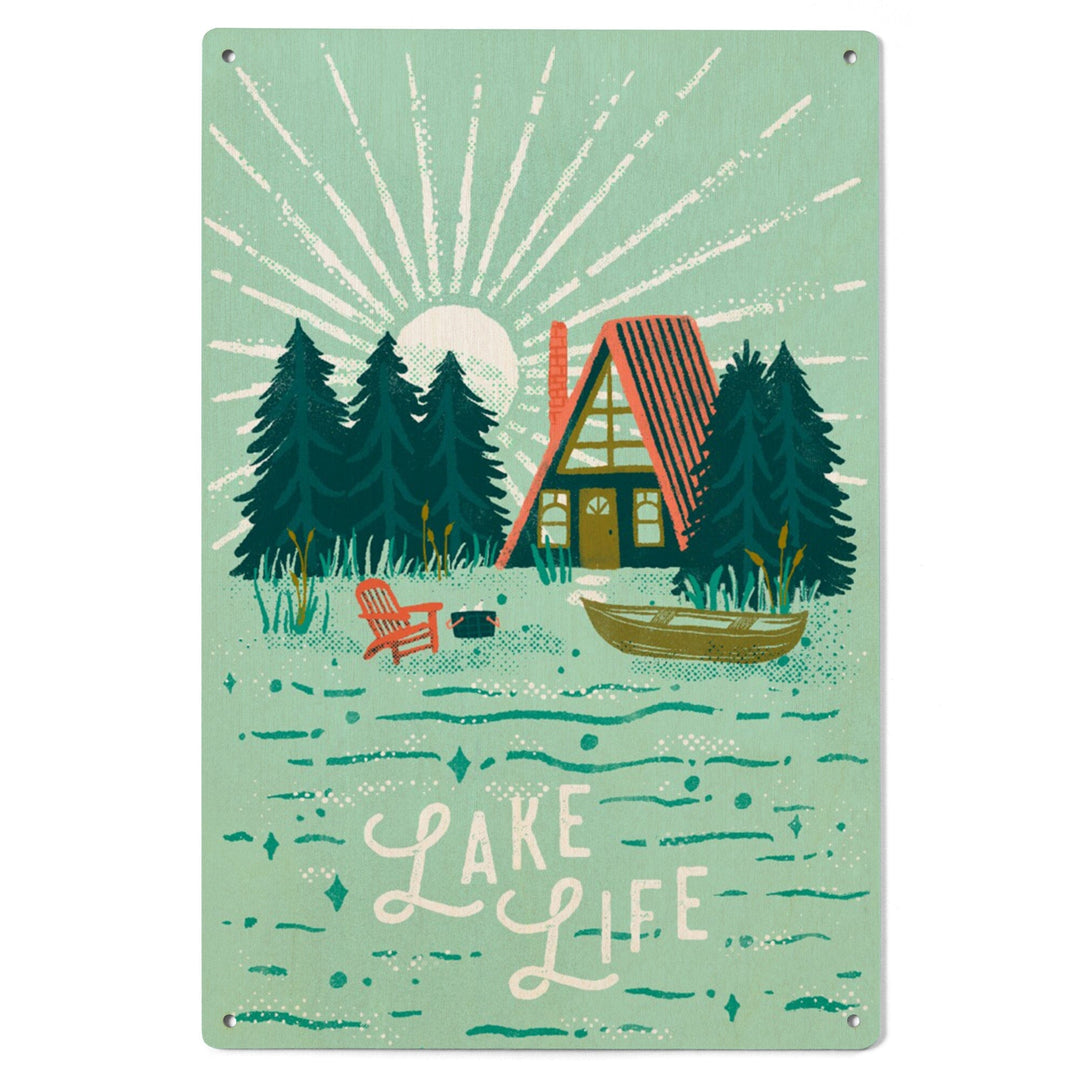 Lake Life Series, Lake Life, Wood Signs and Postcards - Lantern Press