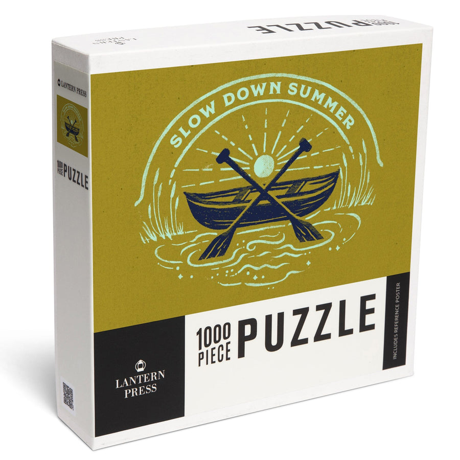 Lake Life Series, Slow Down Summer, Jigsaw Puzzle Puzzle Lantern Press 