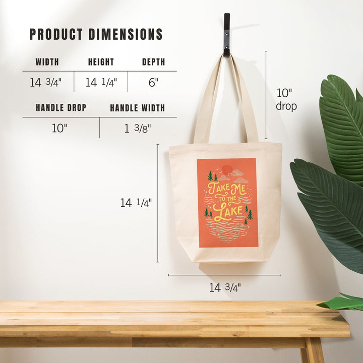Lake Life Series, Take Me To The Lake, Tote Bag Totes Lantern Press 