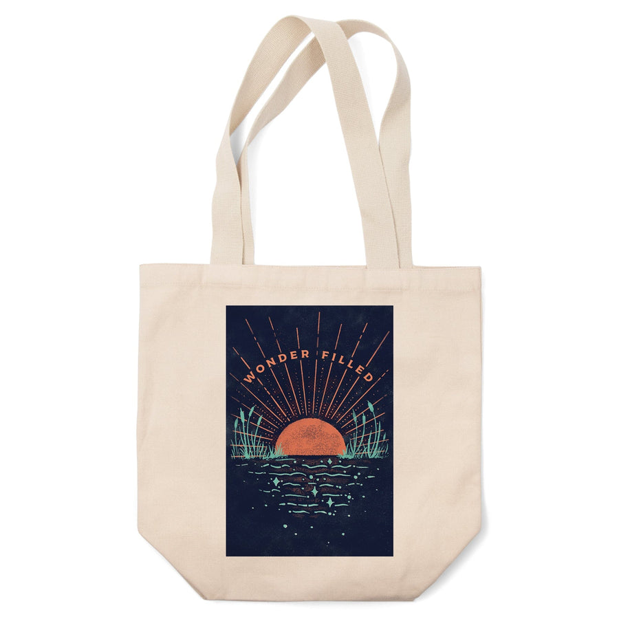 Lake Life Series, Wonder Filled, Tote Bag Totes Lantern Press 
