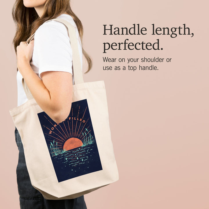 Lake Life Series, Wonder Filled, Tote Bag Totes Lantern Press 
