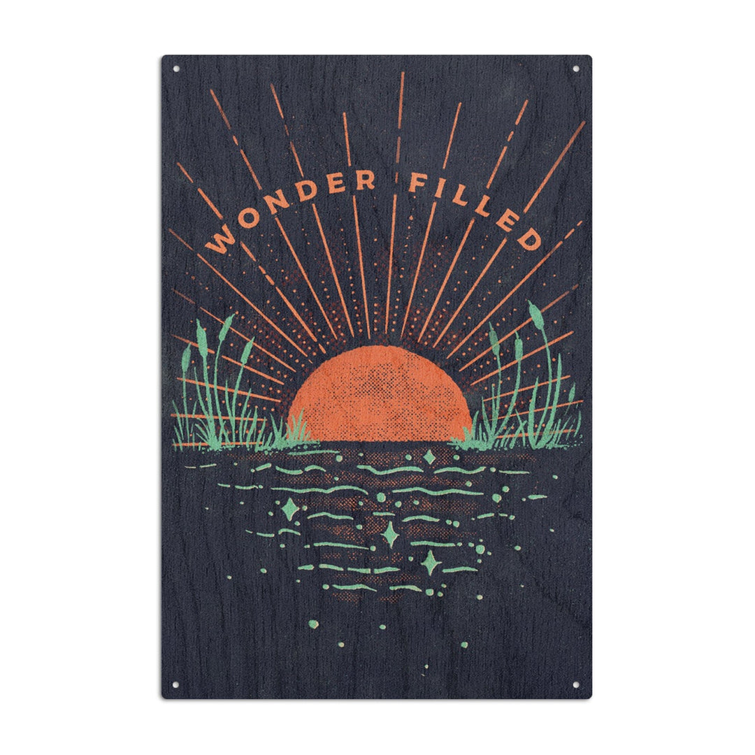 Lake Life Series, Wonder Filled, Wood Signs and Postcards - Lantern Press