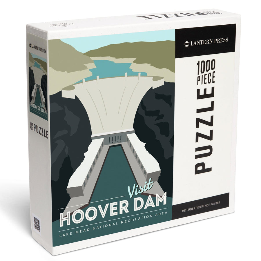 Lake Mead National Recreation Area, Hoover Dam, Jigsaw Puzzle Puzzle Lantern Press 