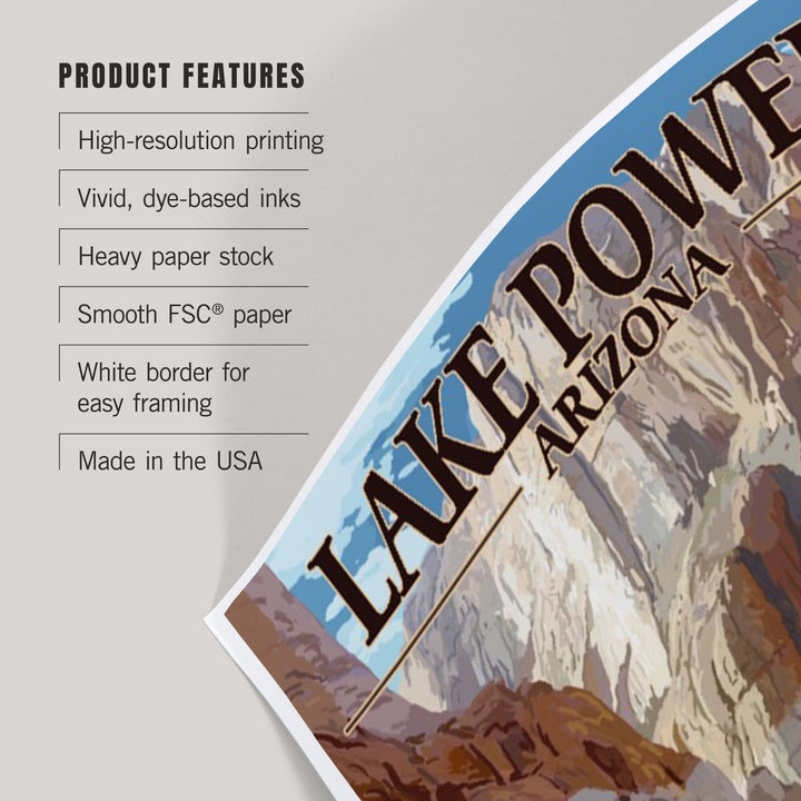 Lake Powell, Arizona, Glen Canyon National Park, Art & Giclee Prints Art Lantern Press 