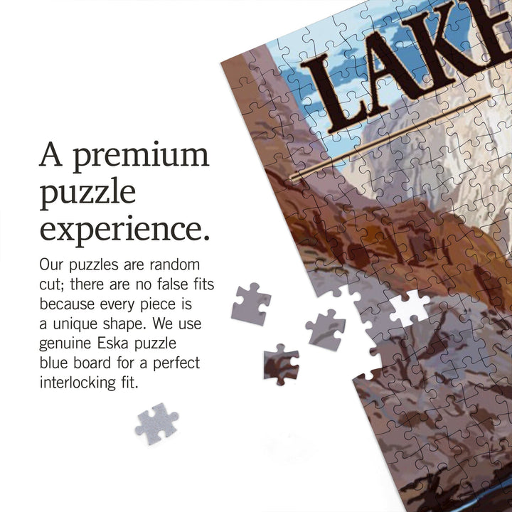 Lake Powell, Arizona, Glen Canyon National Park, Jigsaw Puzzle Puzzle Lantern Press 