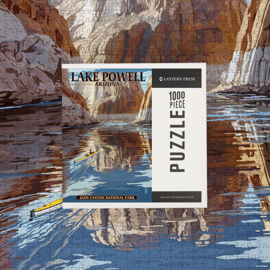 Lake Powell, Arizona, Glen Canyon National Park, Jigsaw Puzzle Puzzle Lantern Press 