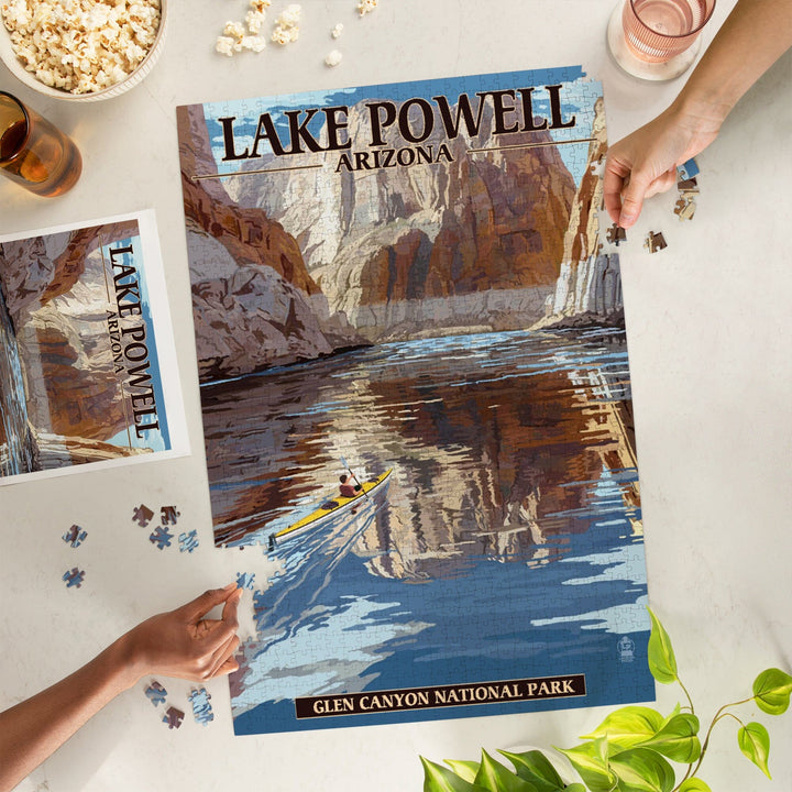 Lake Powell, Arizona, Glen Canyon National Park, Jigsaw Puzzle Puzzle Lantern Press 