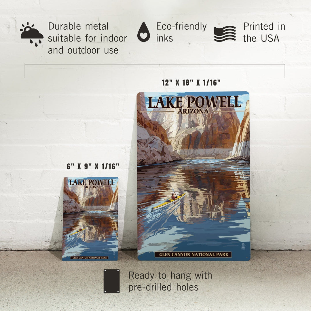 Lake Powell, Arizona, Glen Canyon National Park, Metal Signs Metal Lantern Press 