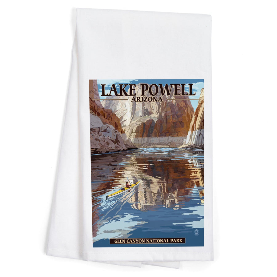 Lake Powell, Arizona, Glen Canyon National Park, Organic Cotton Kitchen Tea Towels Kitchen Lantern Press 