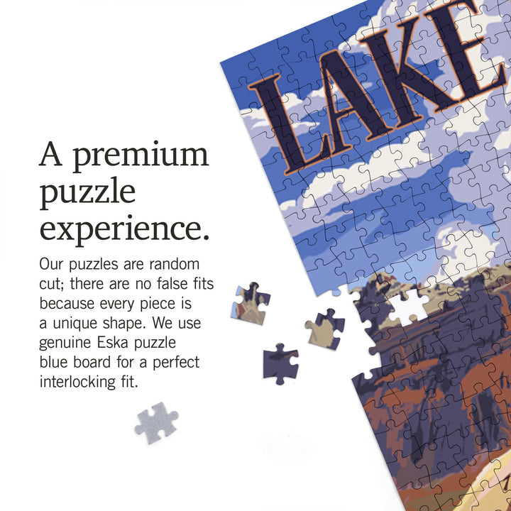 Lake Powell, Colorado, Marina View, Jigsaw Puzzle Puzzle Lantern Press 
