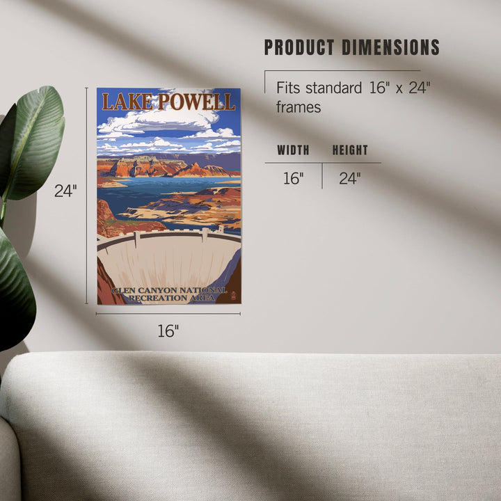 Lake Powell Dam View, Art & Giclee Prints - Lantern Press