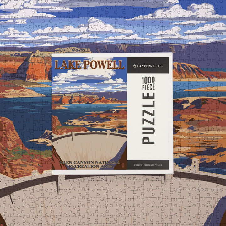 Lake Powell Dam View, Jigsaw Puzzle Puzzle Lantern Press 