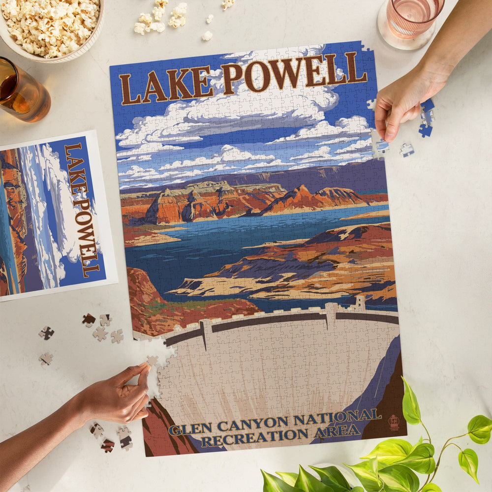 Lake Powell Dam View, Jigsaw Puzzle Puzzle Lantern Press 
