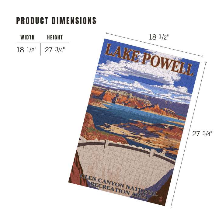 Lake Powell Dam View, Jigsaw Puzzle Puzzle Lantern Press 