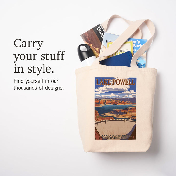 Lake Powell Dam View, Tote Bag Totes Lantern Press 