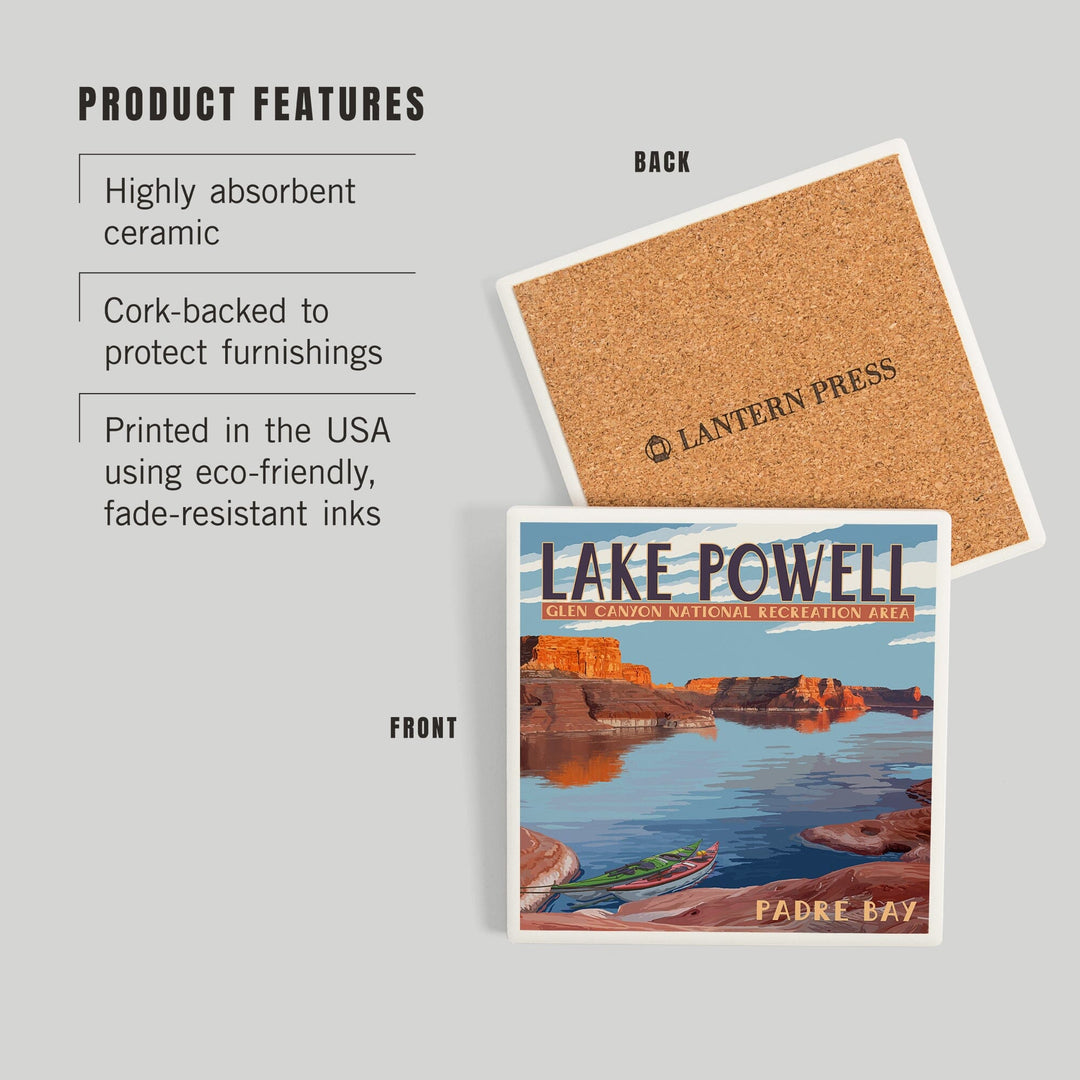 Lake Powell, Padre Bay, Coasters Coasters Lantern Press 