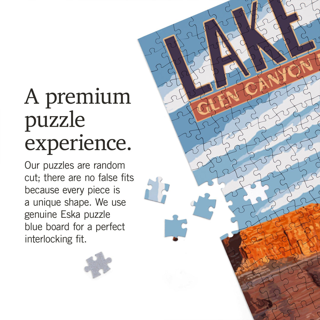 Lake Powell, Padre Bay, Jigsaw Puzzle Puzzle Lantern Press 