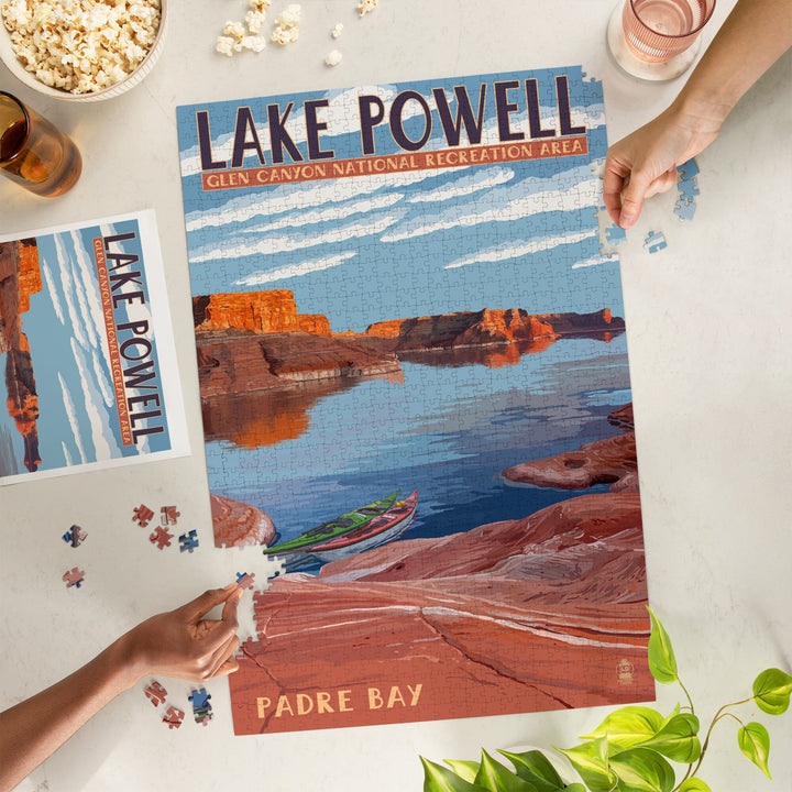 Lake Powell, Padre Bay, Jigsaw Puzzle Puzzle Lantern Press 