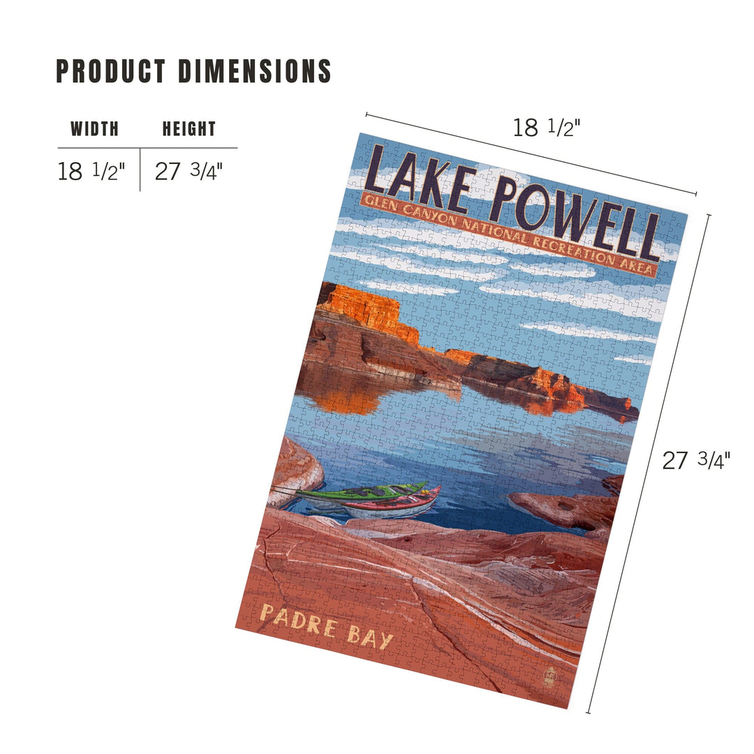 Lake Powell, Padre Bay, Jigsaw Puzzle Puzzle Lantern Press 