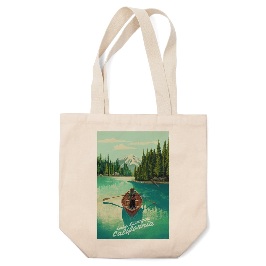 Lake Siskiyou, California, Quiet Explorer, Boating, Mountain, Tote Bag Totes Lantern Press 