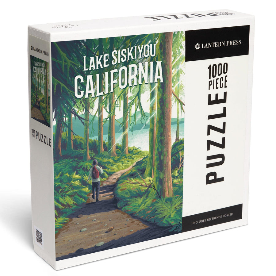 Lake Siskiyou, California, Walk In The Woods, Day Hike, Jigsaw Puzzle Puzzle Lantern Press 