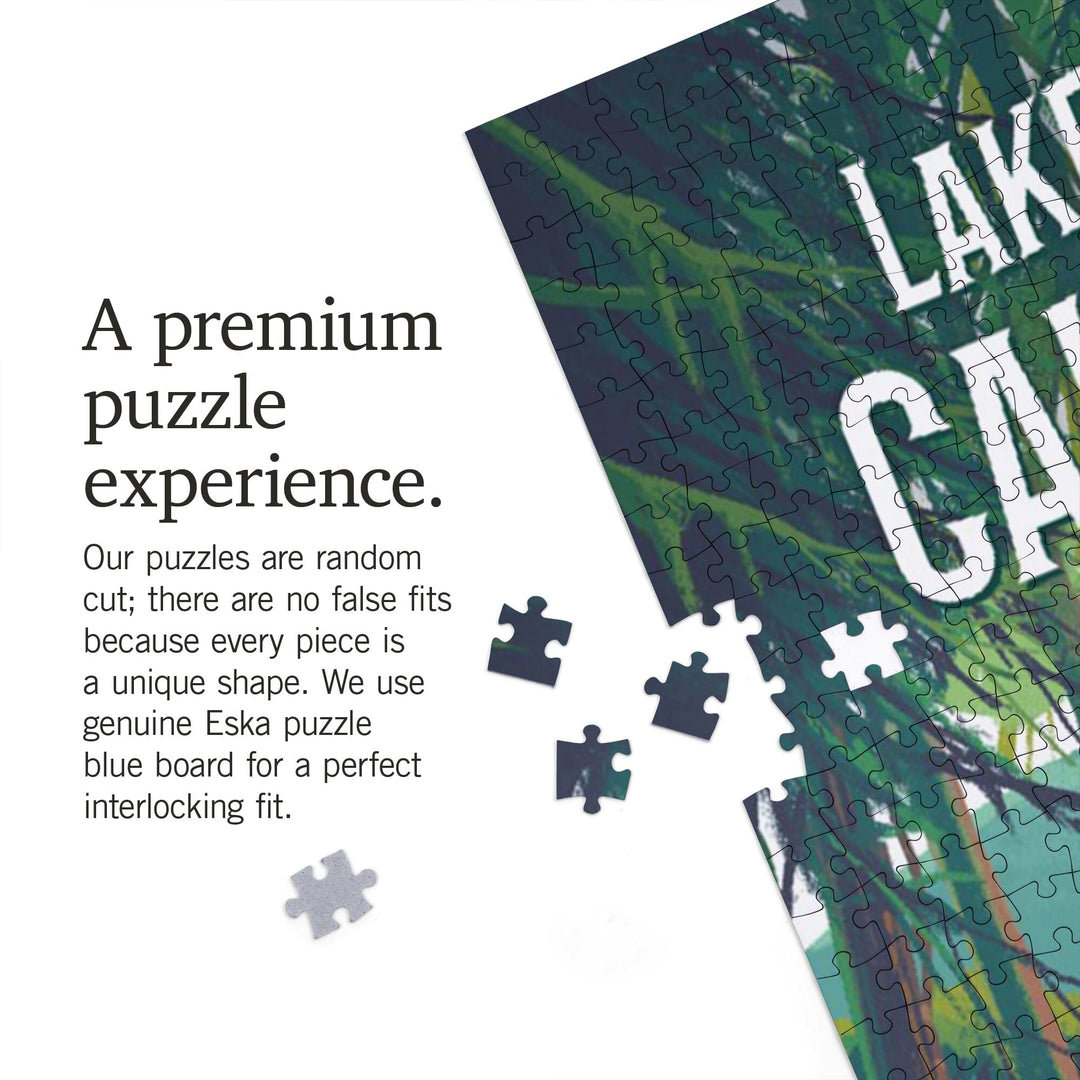 Lake Siskiyou, California, Walk In The Woods, Day Hike, Jigsaw Puzzle Puzzle Lantern Press 