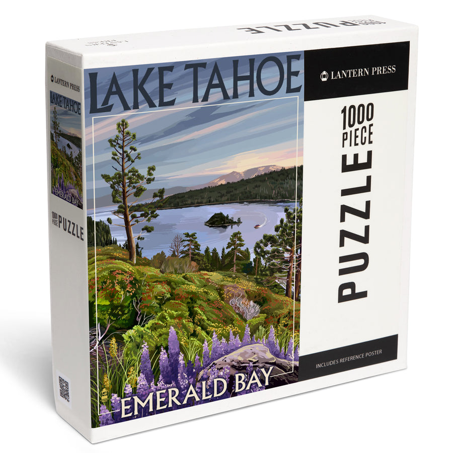 Lake Tahoe, California, Emerald Bay, Jigsaw Puzzle Puzzle Lantern Press 