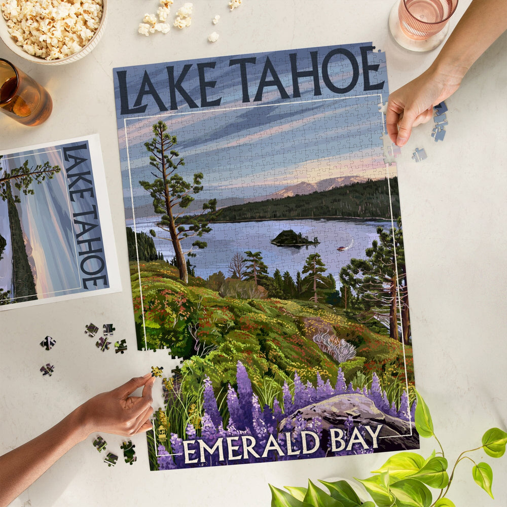 Lake Tahoe, California, Emerald Bay, Jigsaw Puzzle Puzzle Lantern Press 