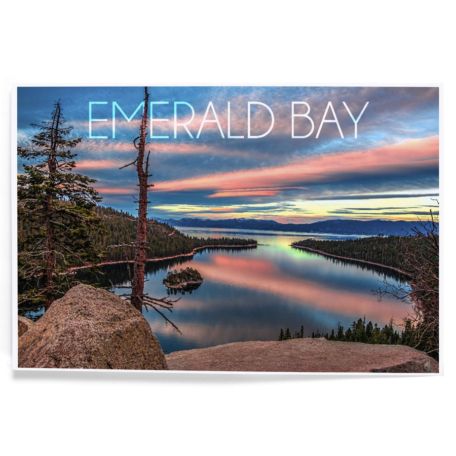 Lake Tahoe, California, Emerald Bay, Lake and Mirrored Sky, Art & Giclee Prints Art Lantern Press 