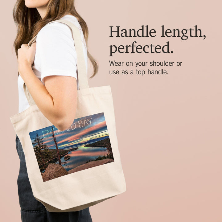 Lake Tahoe, California, Emerald Bay, Lake and Mirrored Sky, Tote Bag Totes Lantern Press 