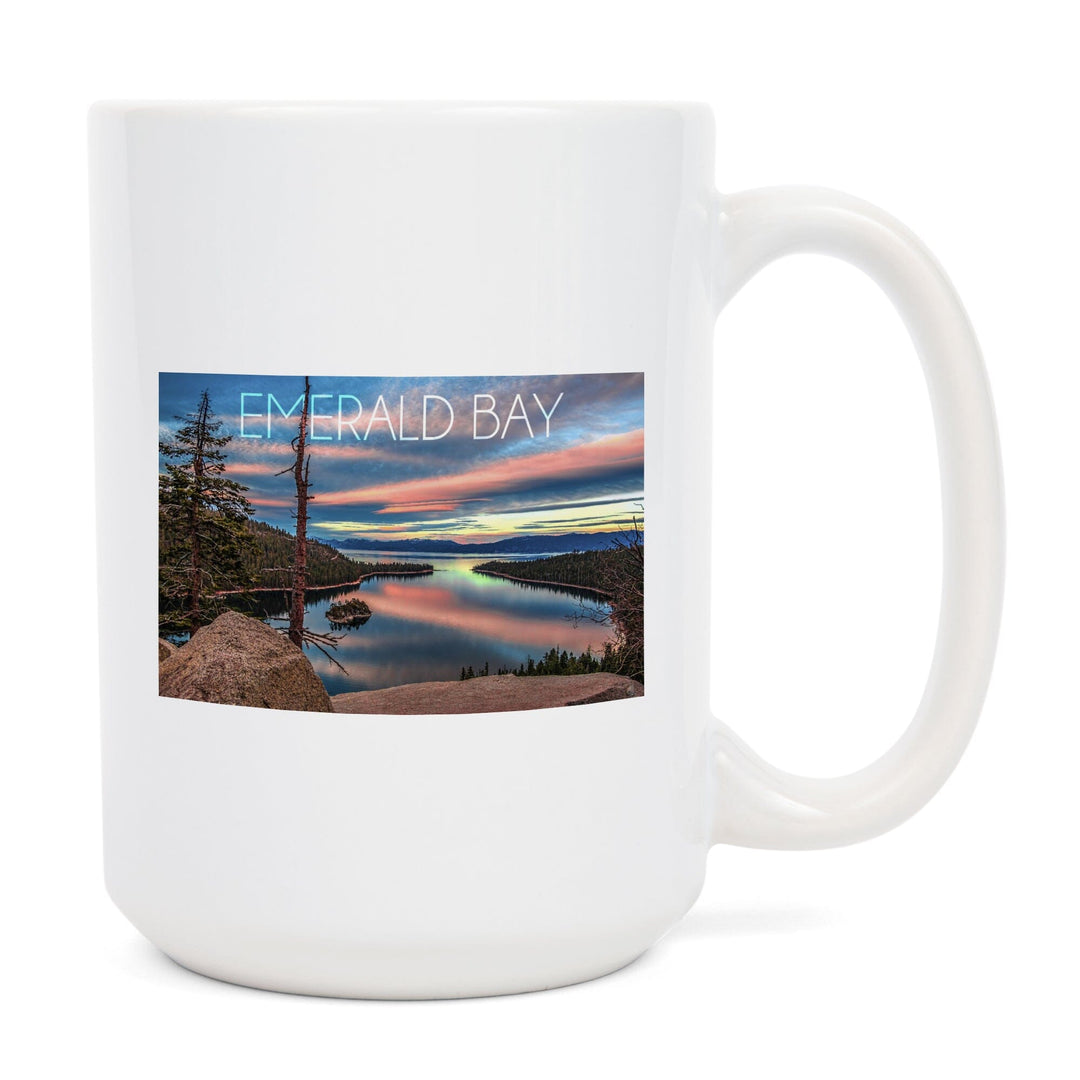 Lake Tahoe, California, Emerald Bay, Lake & Mirrored Sky, Lantern Press Photography, Ceramic Mug Mugs Lantern Press 