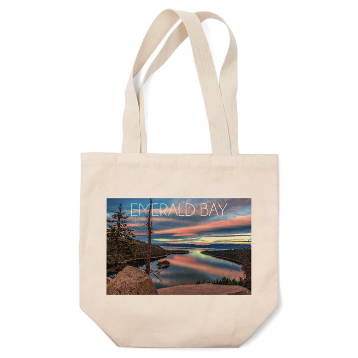 Lake Tahoe, California, Emerald Bay, Lake & Mirrored Sky, Lantern Press Photography, Tote Bag Totes Lantern Press 
