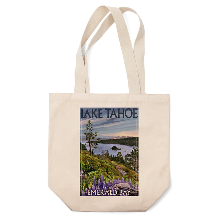 Lake Tahoe, California, Emerald Bay, Lantern Press Artwork, Tote Bag Totes Lantern Press 