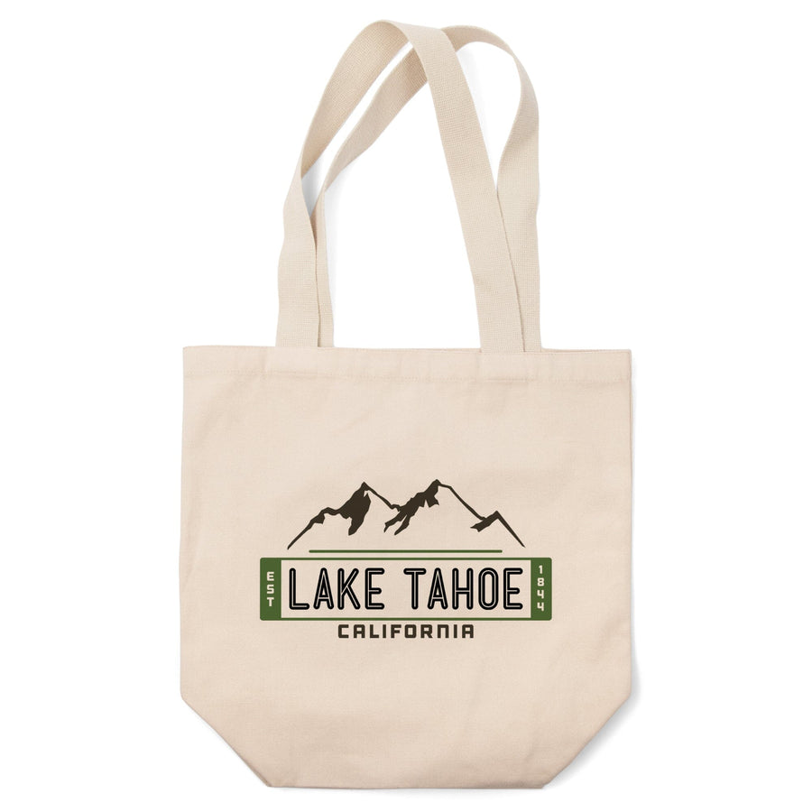 Lake Tahoe, California, Mountain, , Vector, Tote Bag Totes Lantern Press 