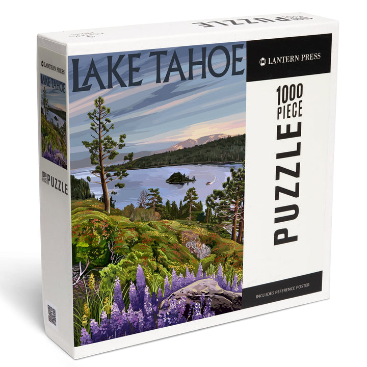 Lake Tahoe, Emerald Bay Scene, Jigsaw Puzzle Puzzle Lantern Press 