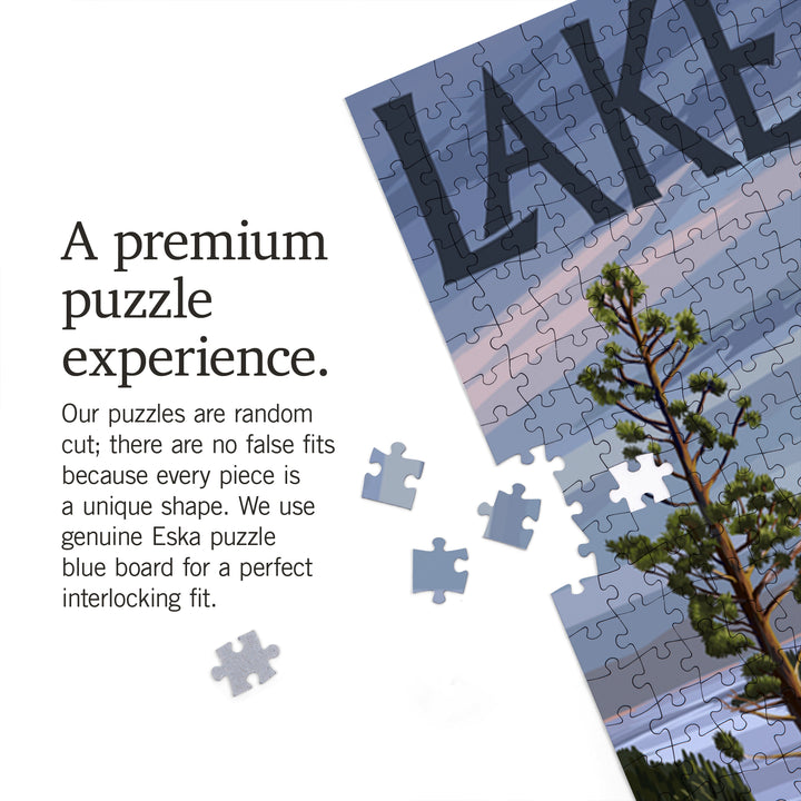Lake Tahoe, Emerald Bay Scene, Jigsaw Puzzle Puzzle Lantern Press 