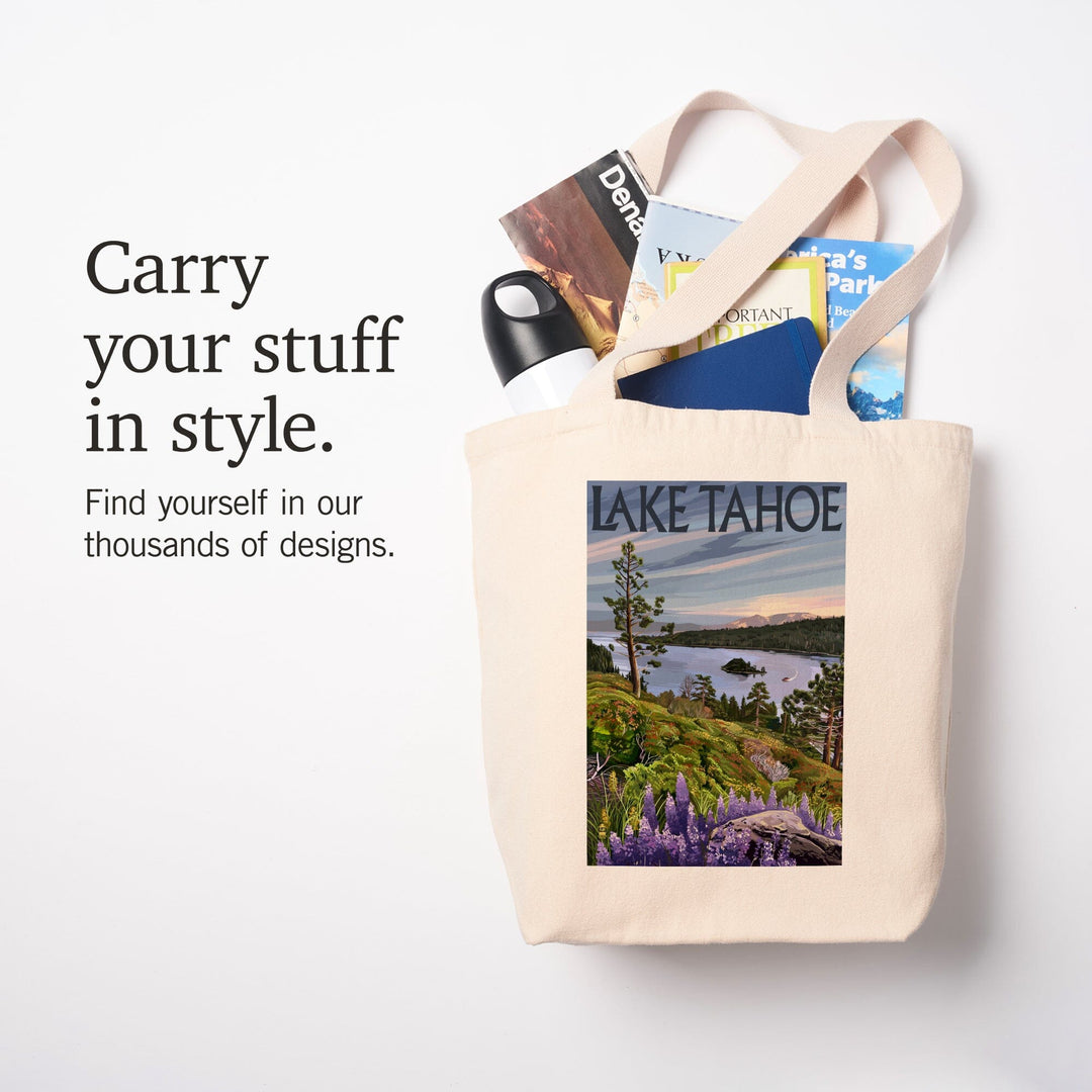Lake Tahoe, Emerald Bay Scene, Tote Bag Totes Lantern Press 