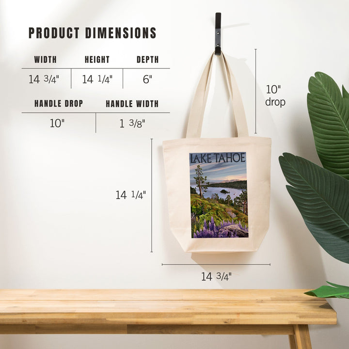 Lake Tahoe, Emerald Bay Scene, Tote Bag Totes Lantern Press 