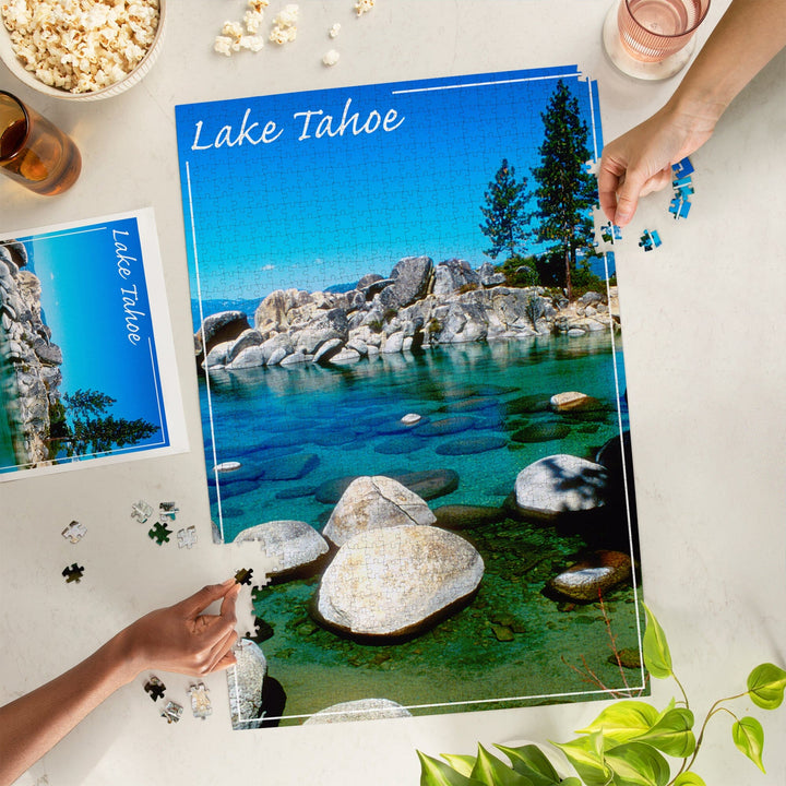 Lake Tahoe, Inlet, Photography, Jigsaw Puzzle Puzzle Lantern Press 