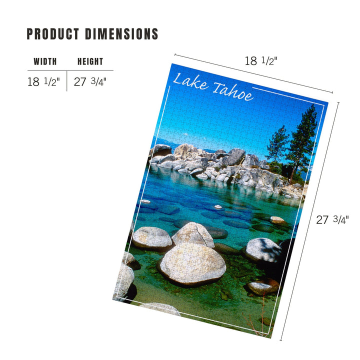 Lake Tahoe, Inlet, Photography, Jigsaw Puzzle Puzzle Lantern Press 
