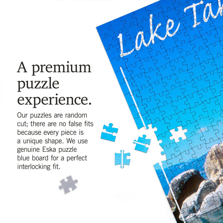 Lake Tahoe, Inlet, Photography, Jigsaw Puzzle Puzzle Lantern Press 