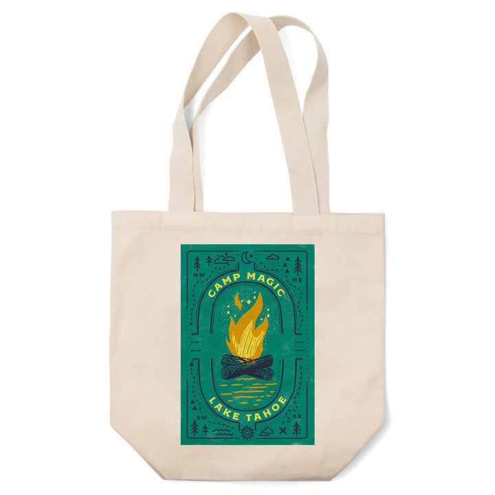 Lake Tahoe, Lake Life Series, Camp Magic, Tote Bag Totes Lantern Press 