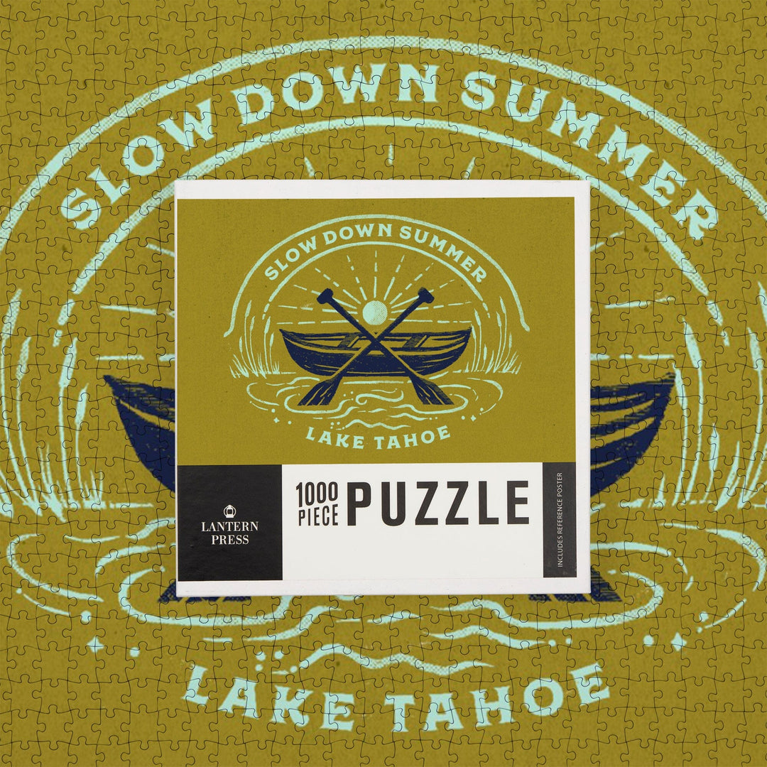 Lake Tahoe, Lake Life Series, Slow Down Summer, Jigsaw Puzzle - Lantern Press