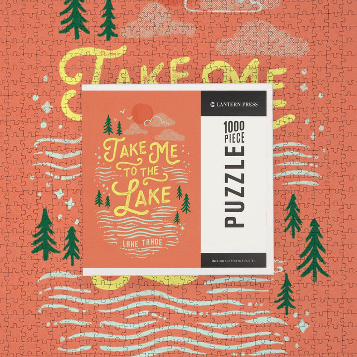 Lake Tahoe, Lake Life Series, Take me to the Lake, Jigsaw Puzzle - Lantern Press