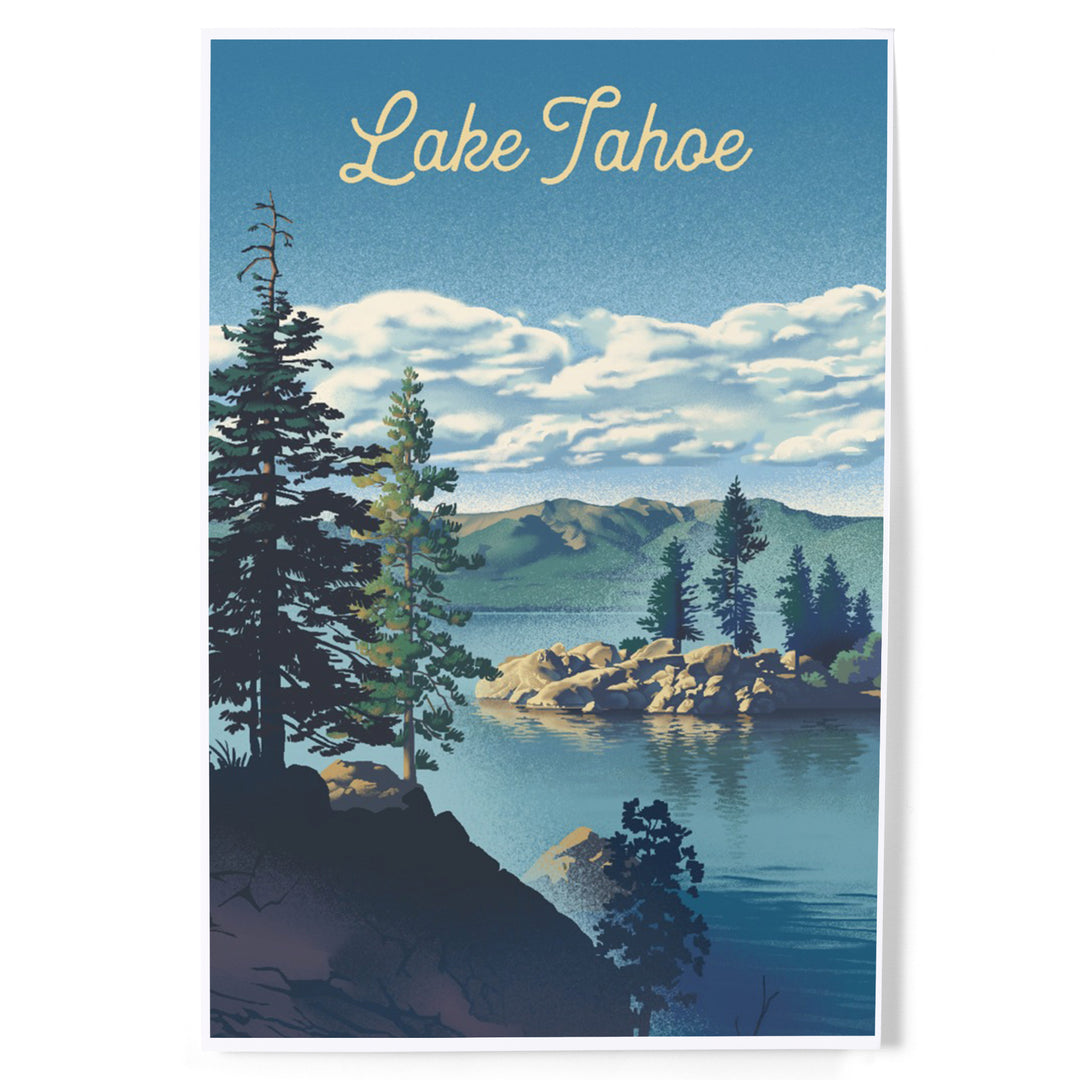 Lake Tahoe, Lithograph, Art & Giclee Prints Art Lantern Press 