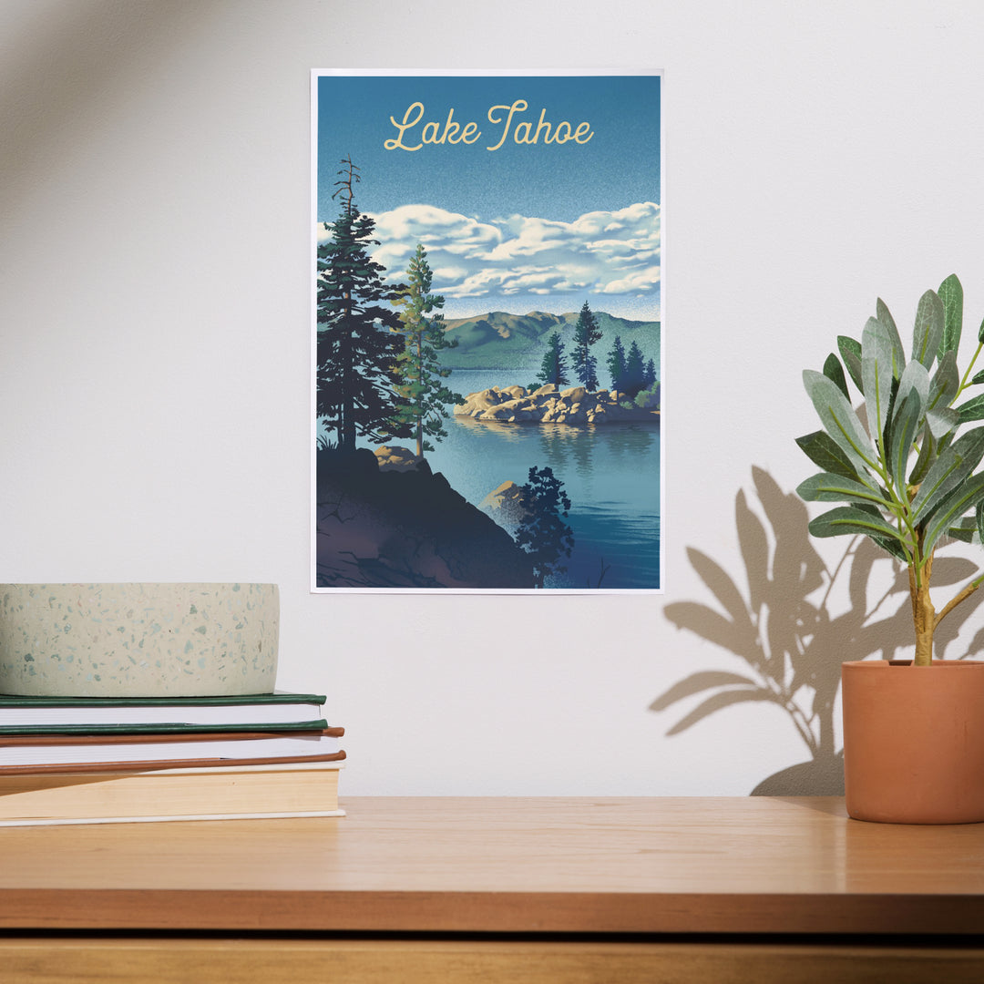 Lake Tahoe, Lithograph, Art & Giclee Prints Art Lantern Press 